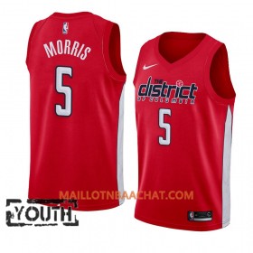 Maillot NBA Washington Wizards Markieff Morris 5 2018-19 Nike Rouge Swingman - Enfant